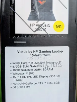 New Laptop HP Victus 15 16GB Intel Core i5 SSD 512GB