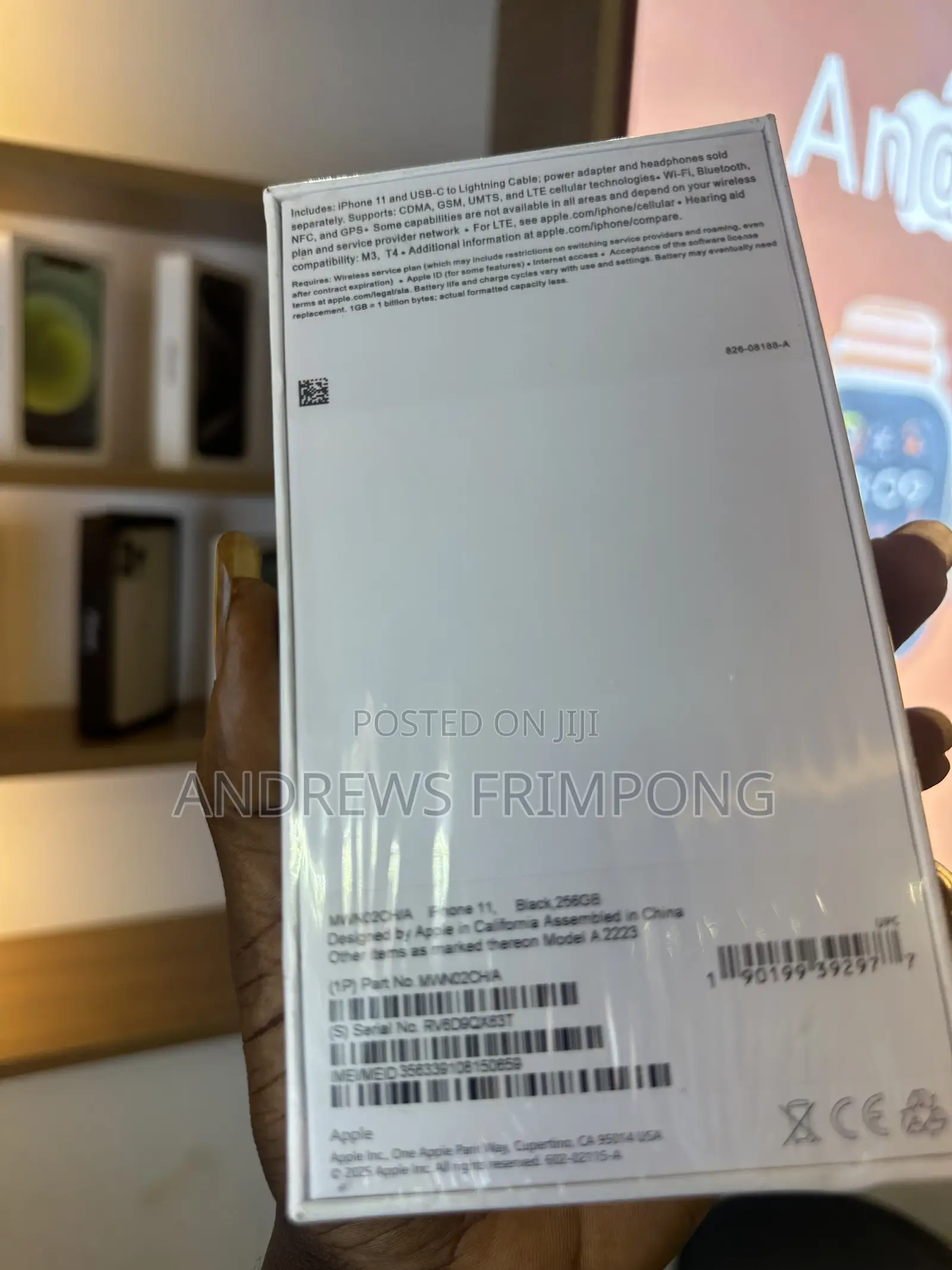 New Apple iPhone 11 256 GB Black