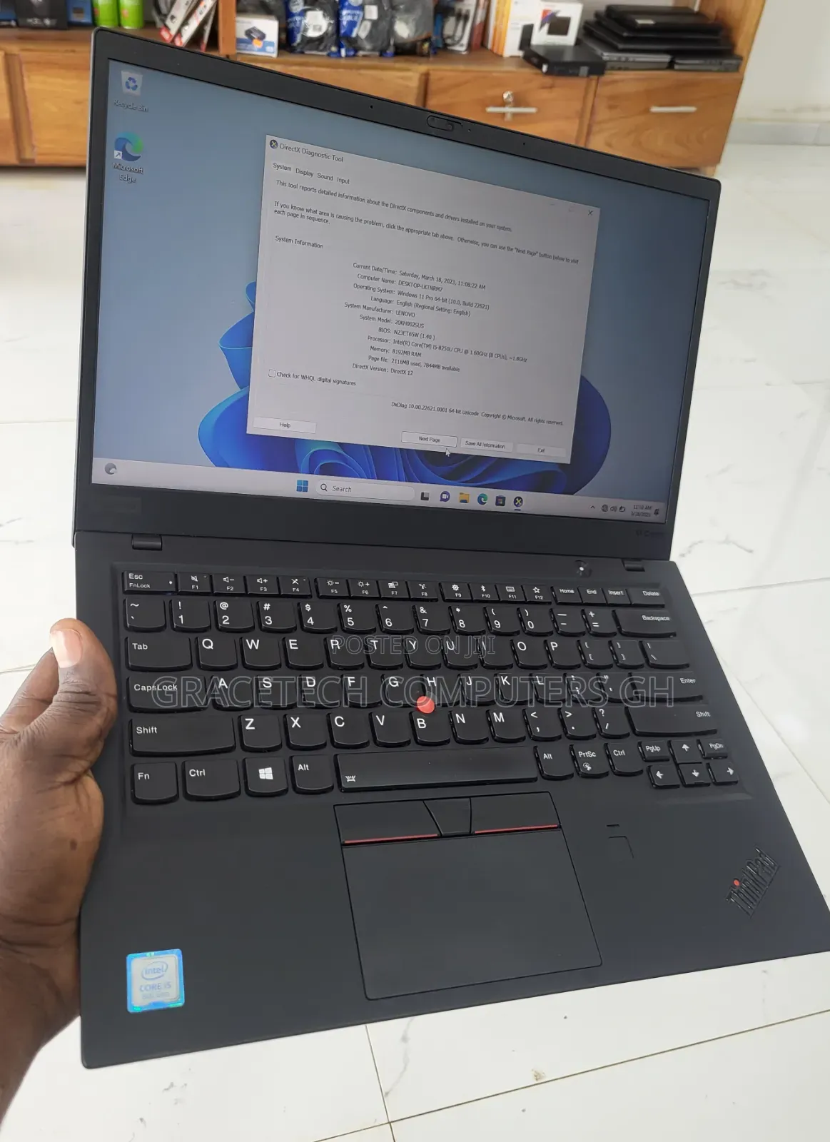 Laptop Lenovo ThinkPad X1 Carbon 8GB Intel Core i5 SSD 256GB