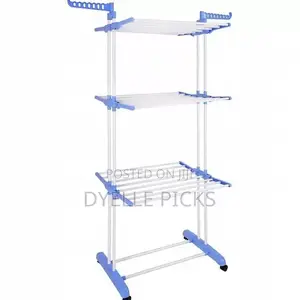 Foldable Clothes Drying Rack With Wheels