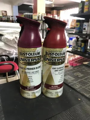 Universal Spray Paint and Primer Dark Cherry and Crimson Red
