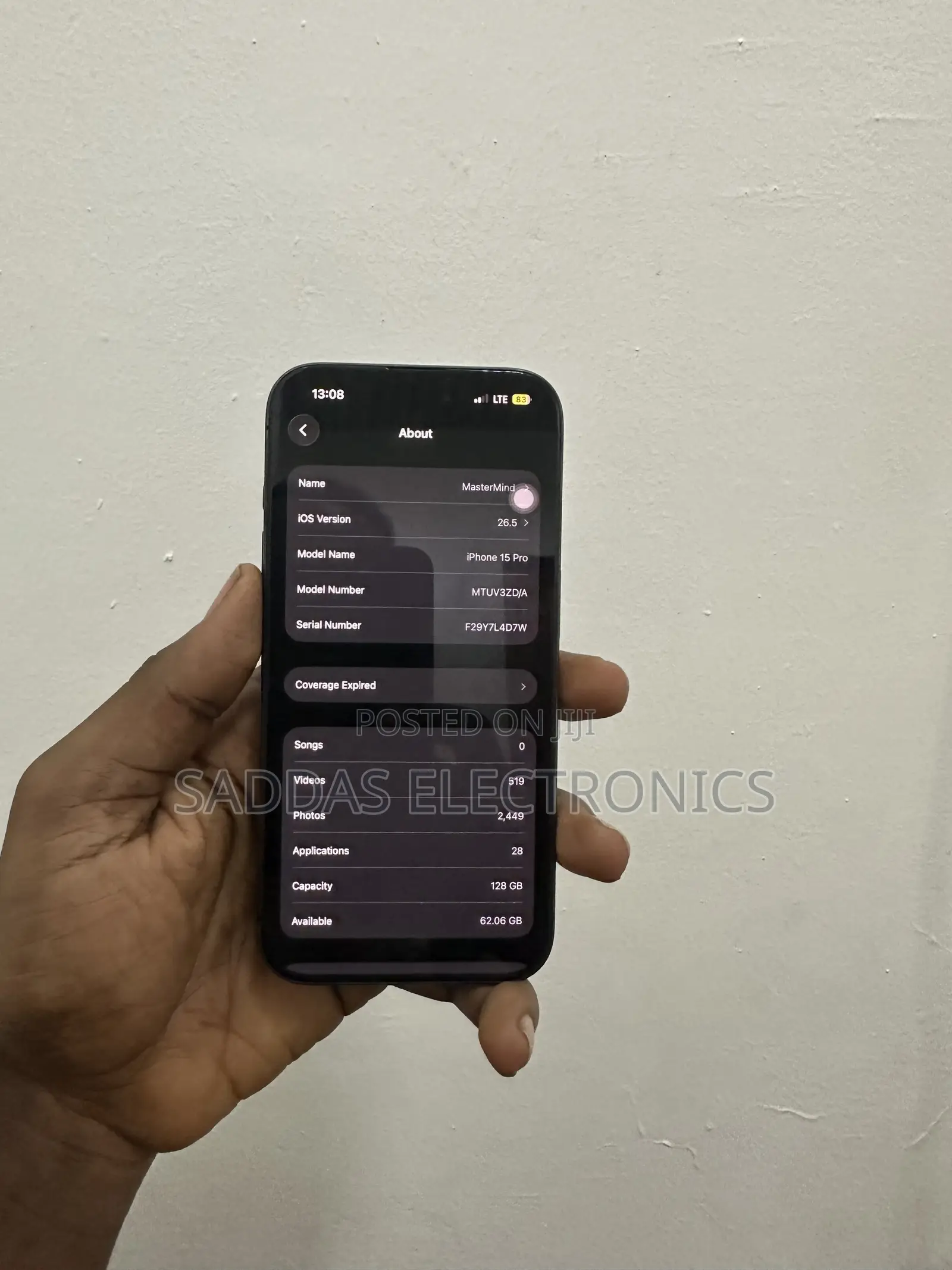 Apple iPhone 15 Pro 128 GB Black