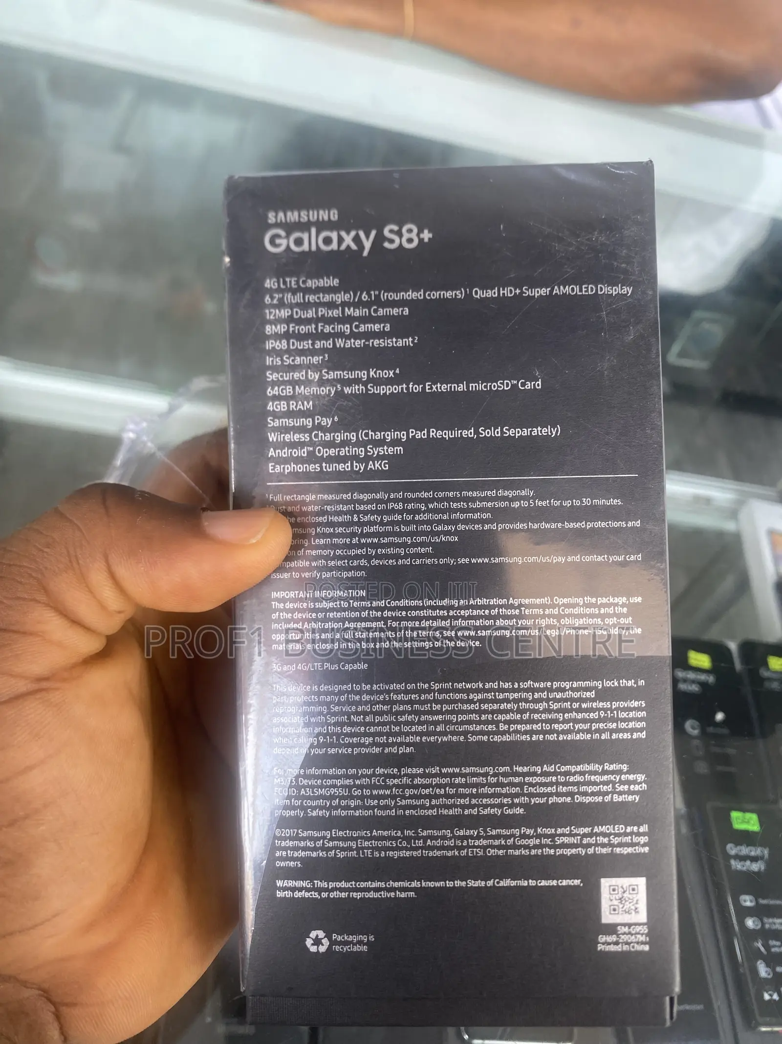 New Samsung Galaxy S8 Plus 128 GB Black