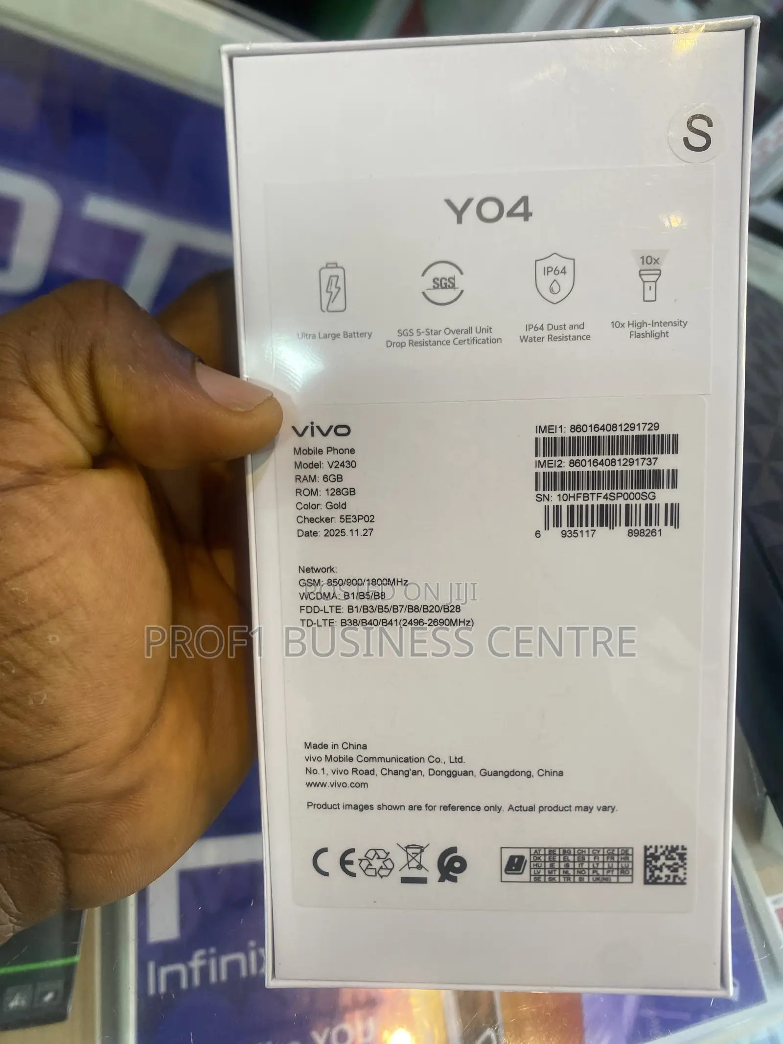 New Vivo Y04 128 GB Gold