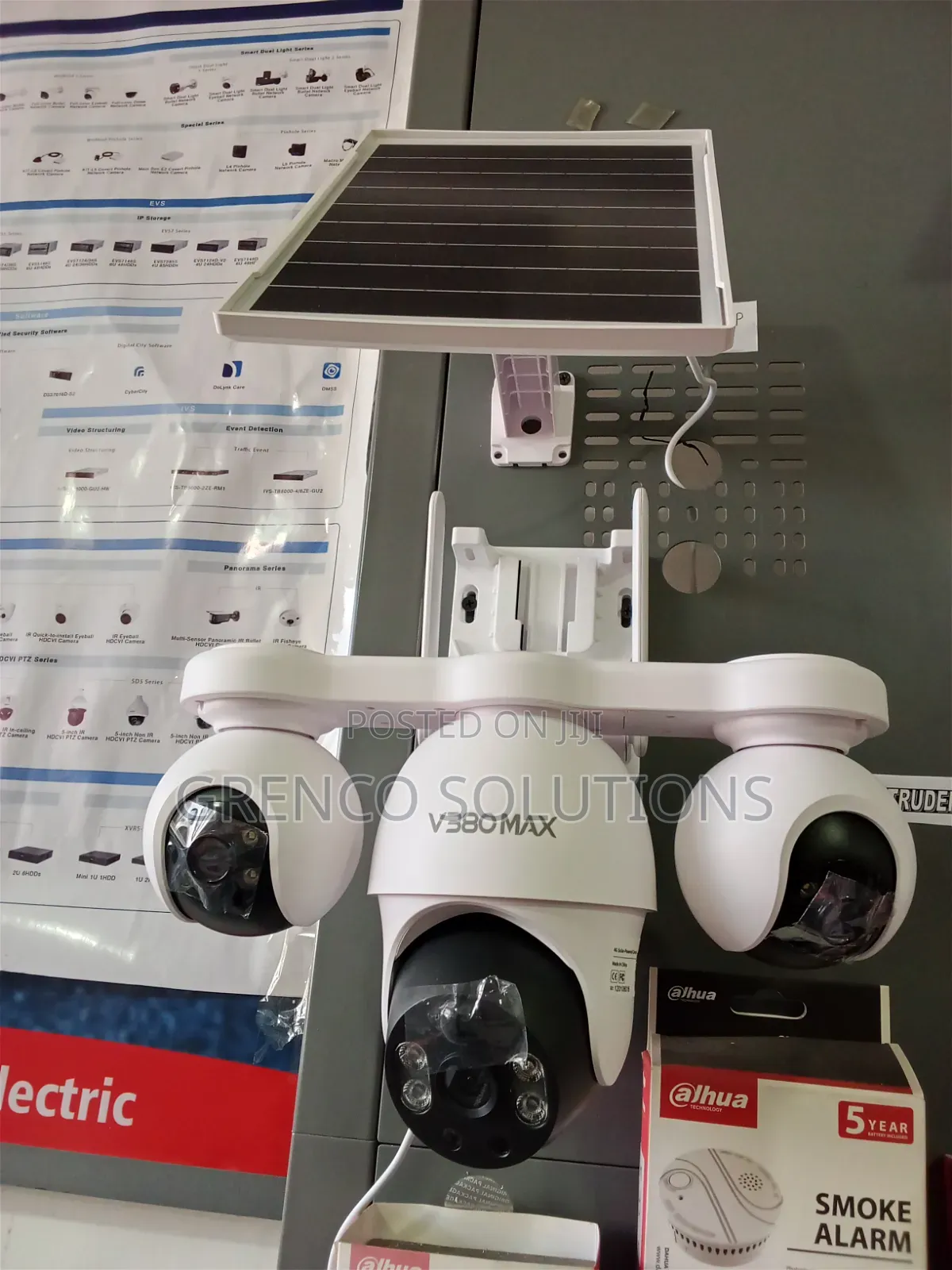 4g Ultra Hd V380 Max Solar Tripple Camera
