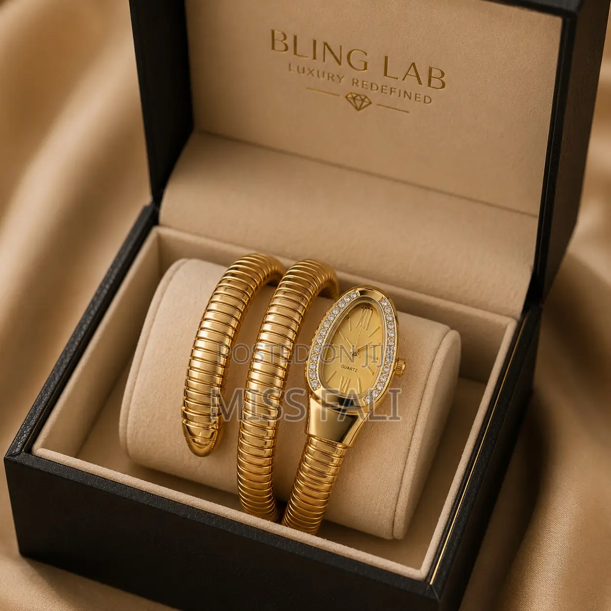 Serpentina Crystal Wrap Watch