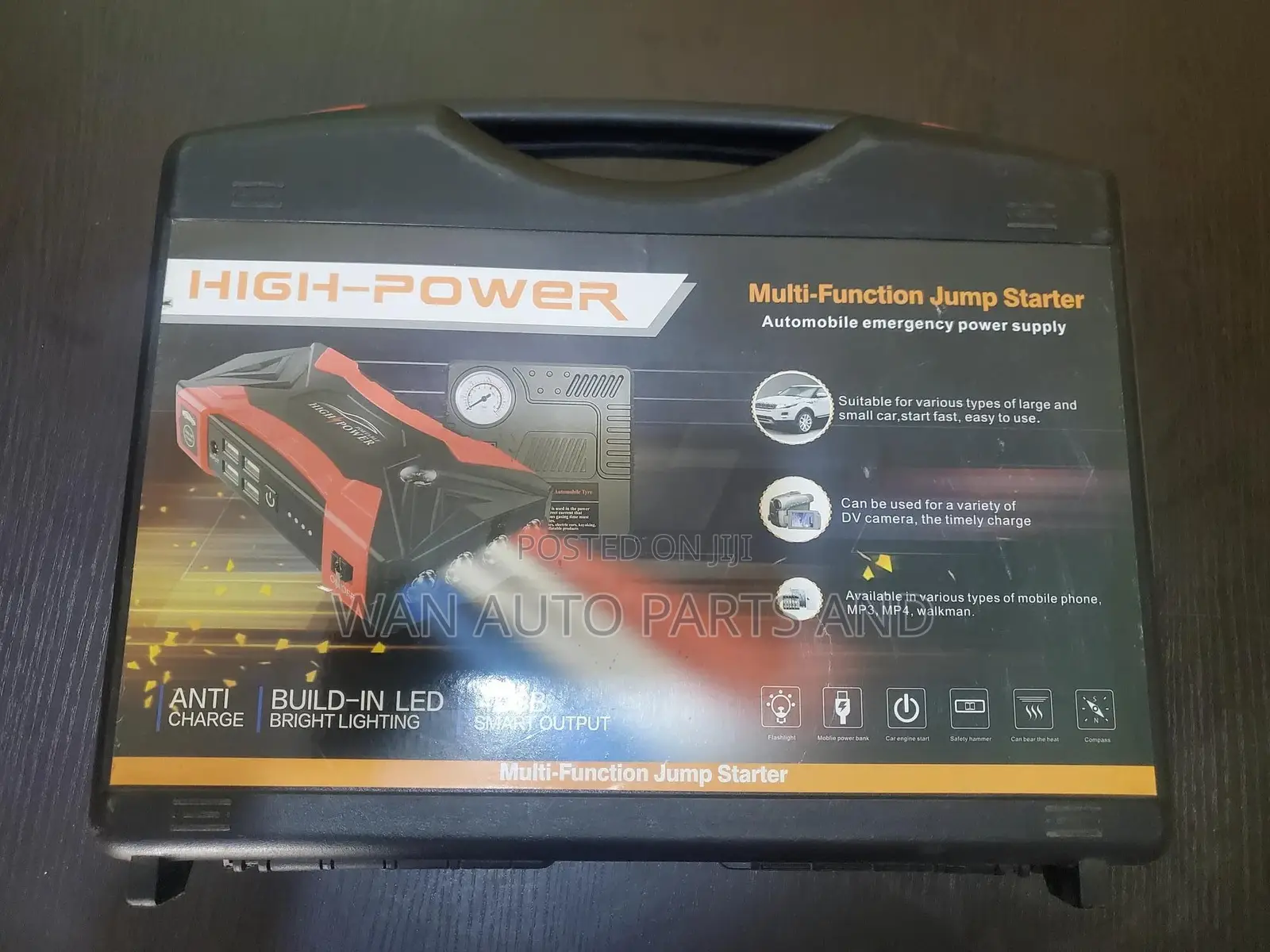 New Car Battery Jumper and Tire Inflator (Multi-Function)