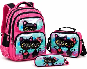 3-in-1school Backpack Set – Backpack With Lunch Bag and Pencil Case