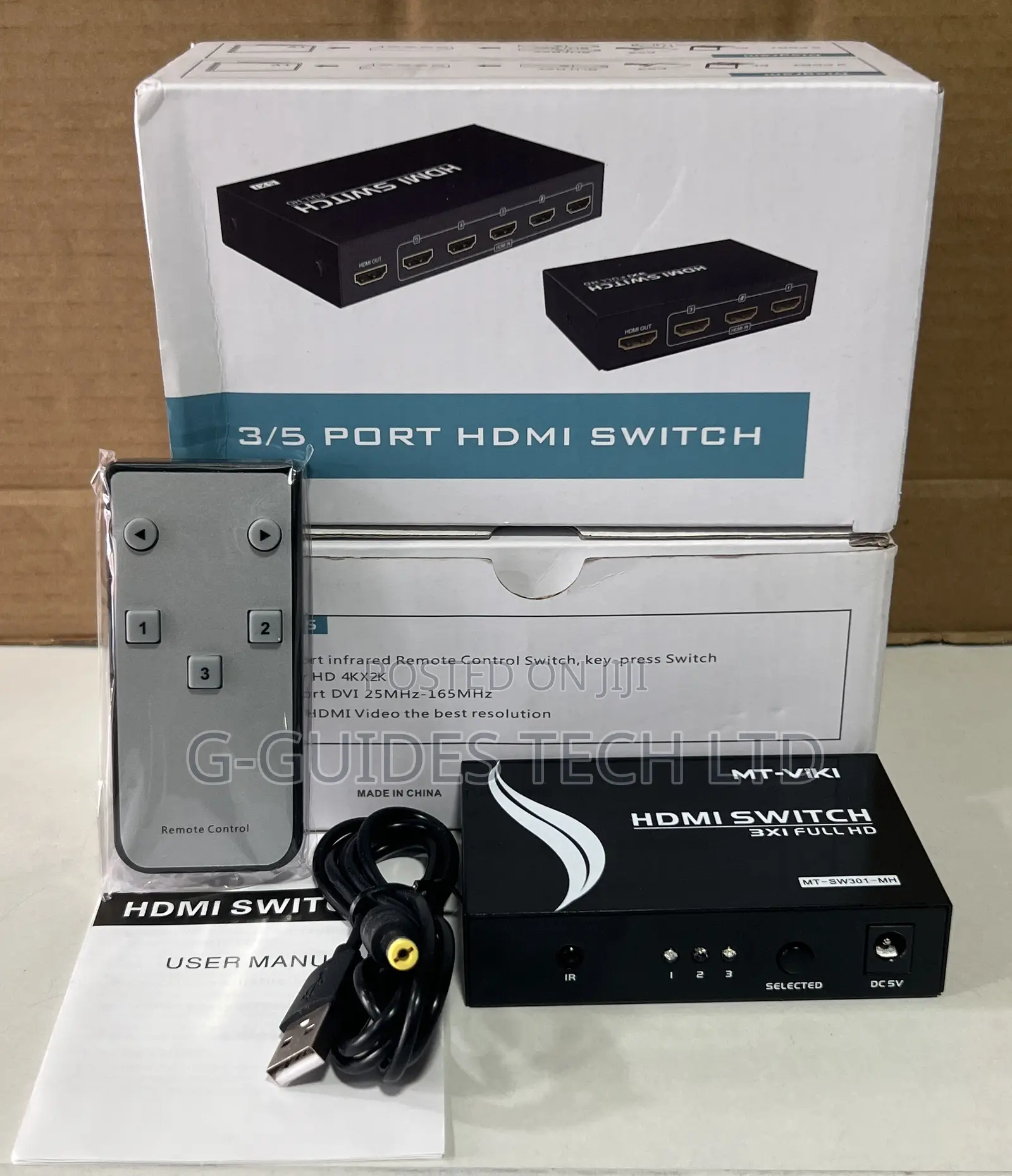 Mt-Viki 3-Port Hdmi Switch, 3-Input 1-Output Hdmi Switcher