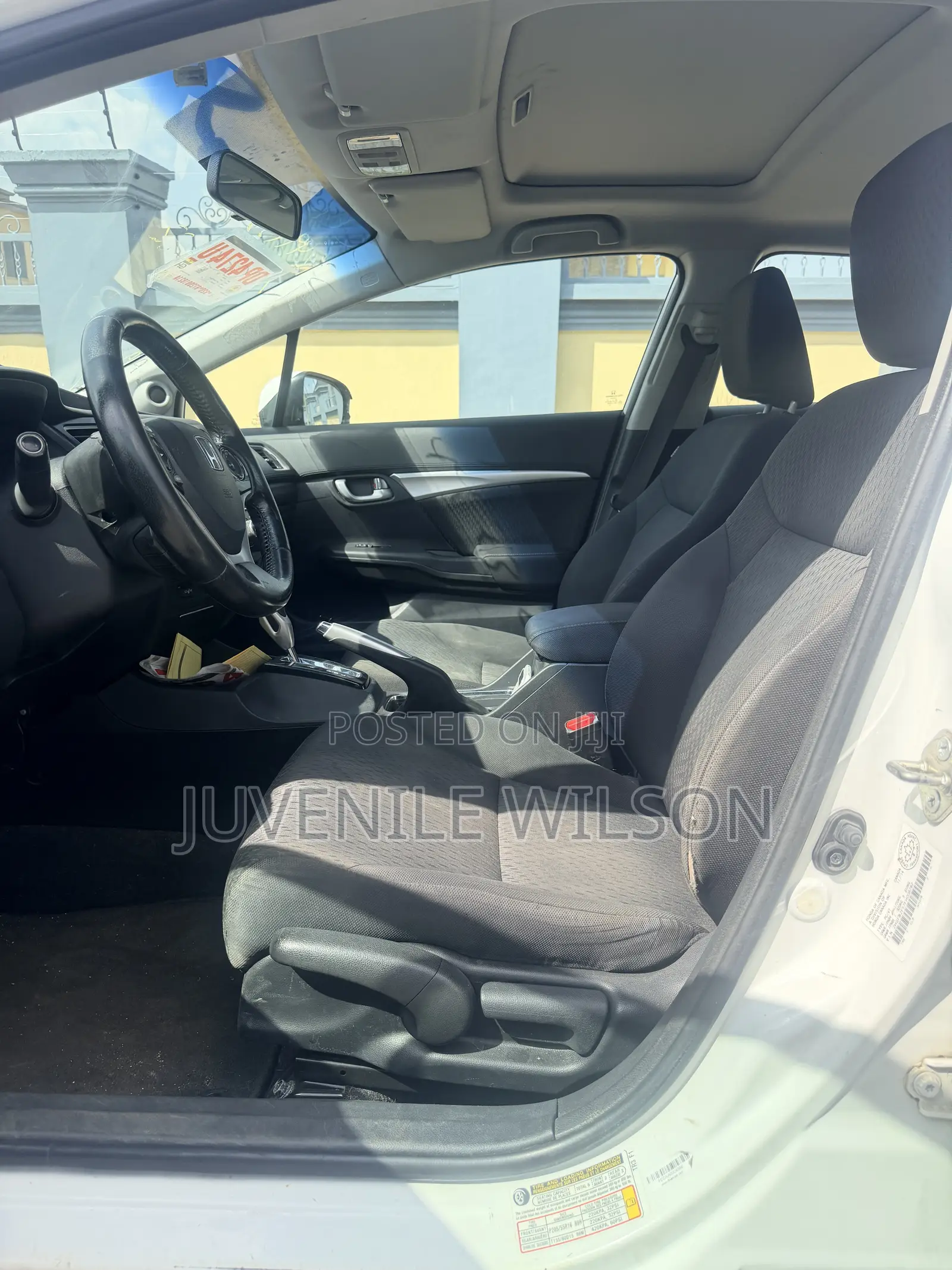 Honda Civic EX-L w/Navigation 4dr Sedan (1.8L 4cyl CVT) 2015 White