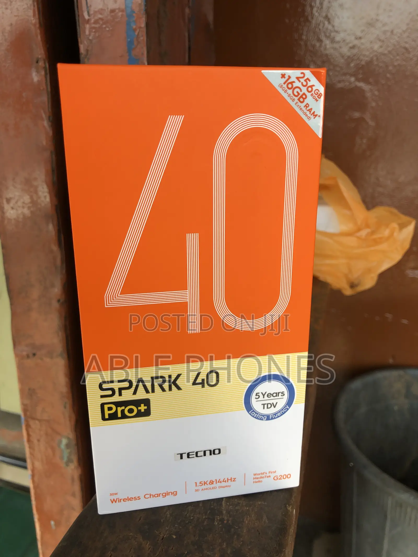 New Tecno Spark 40 Pro+ 256 GB Black
