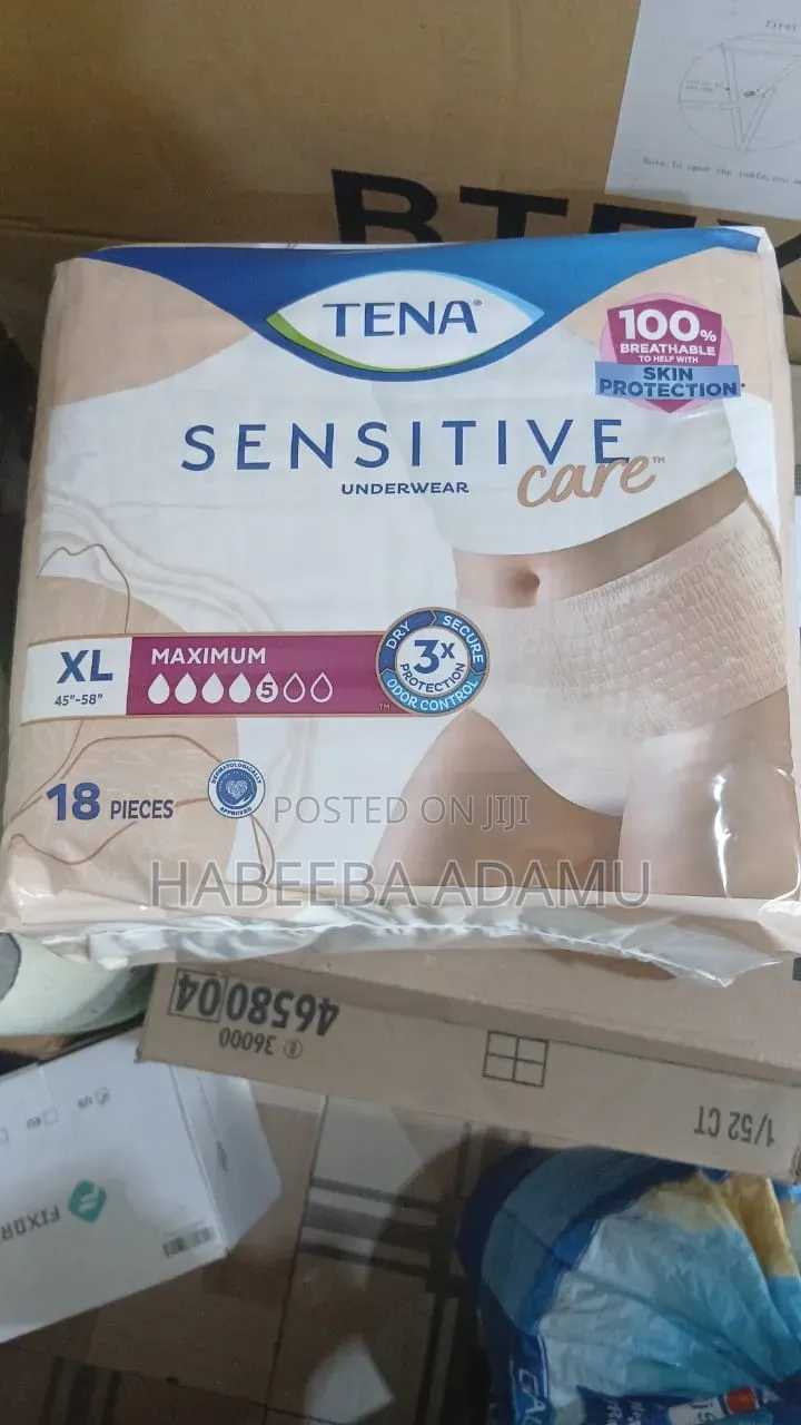 Tena Sensitive. Large And Extra Large