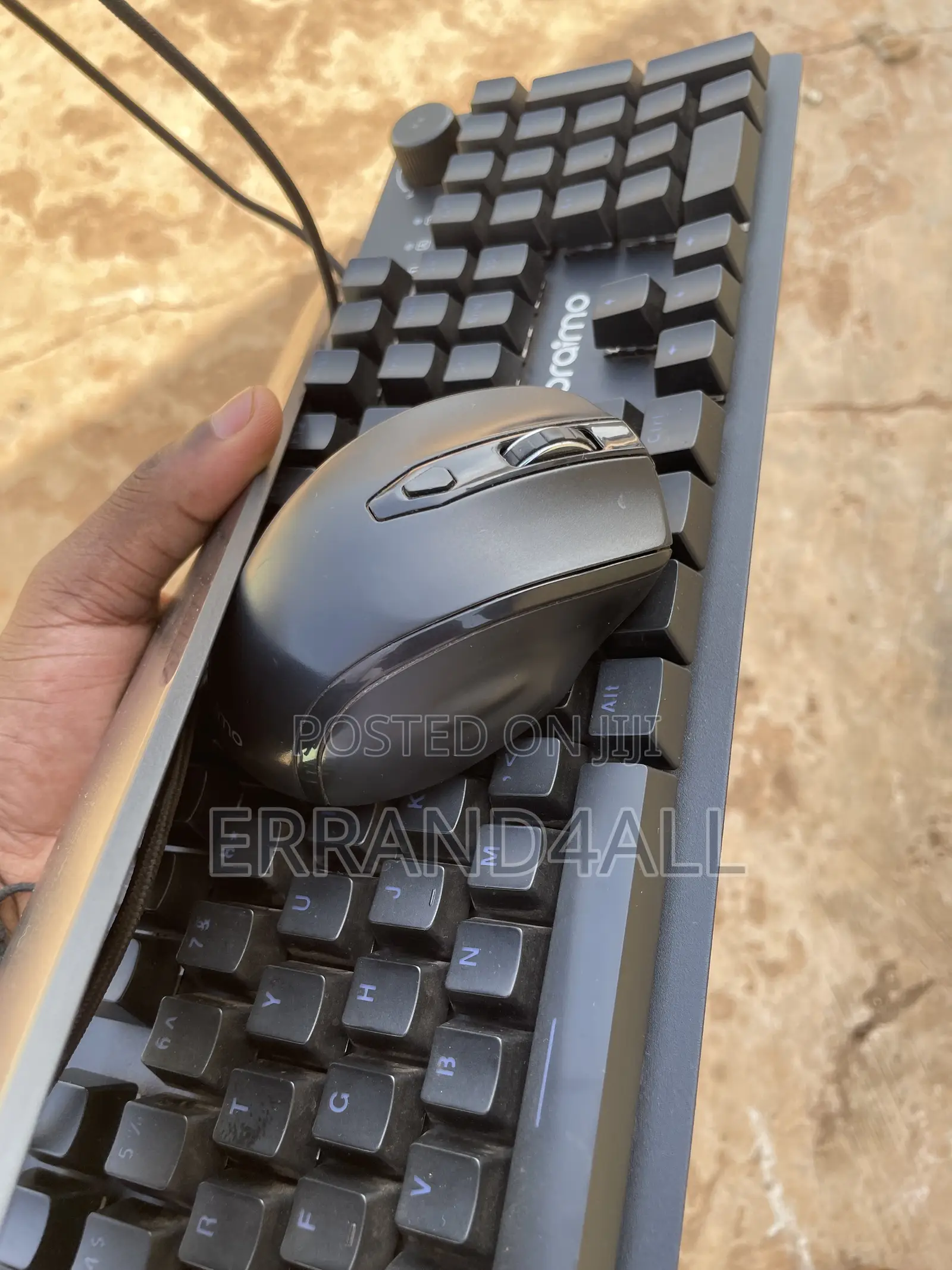 Mechanical Gaming Keyboard + Ergonomic Wireless Mouse Combo