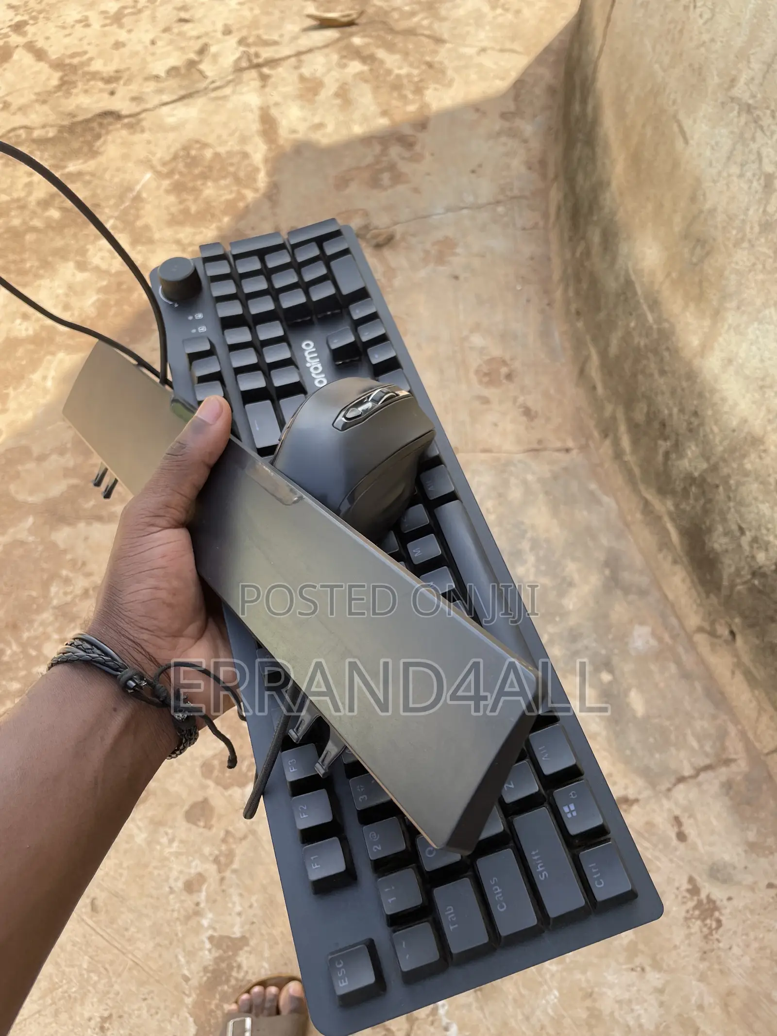 Mechanical Gaming Keyboard + Ergonomic Wireless Mouse Combo