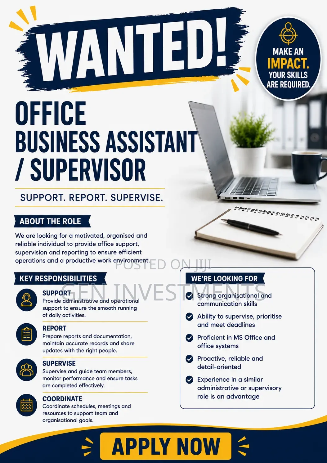 Business Assistant/Supervisor