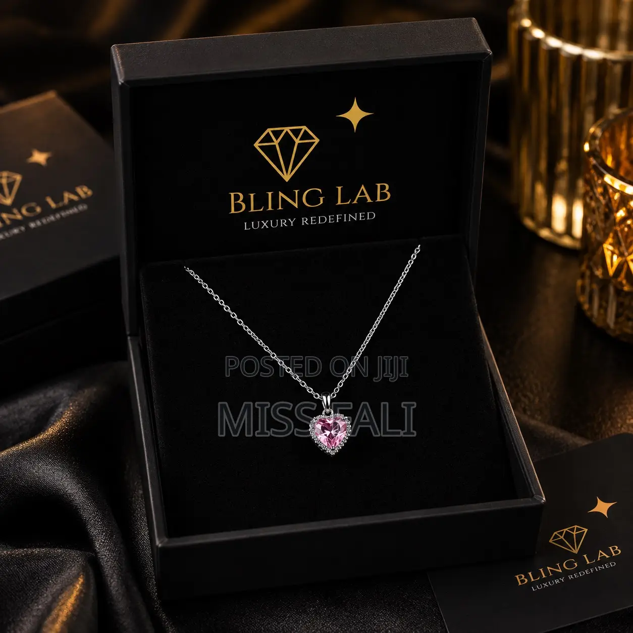 Blush and Rosé Heart Necklaces