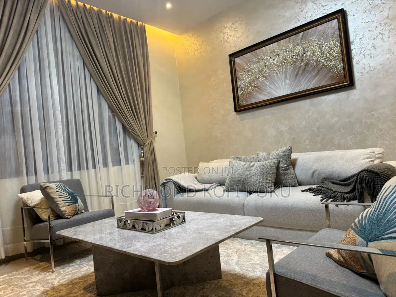 Furnished 3bdrm Townhouse / Terrace in Kofis Realty, Lashibi for rent