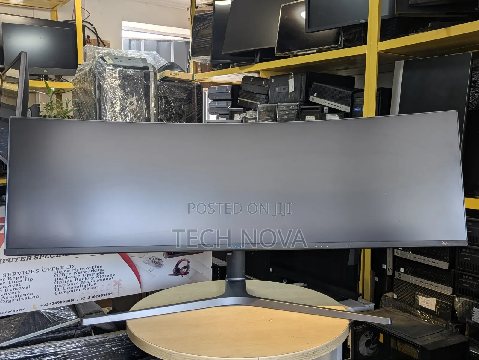 Samsung 49" Inch Curved Ultra Wide Led Qled Monitor 3840 X 1080 144hz