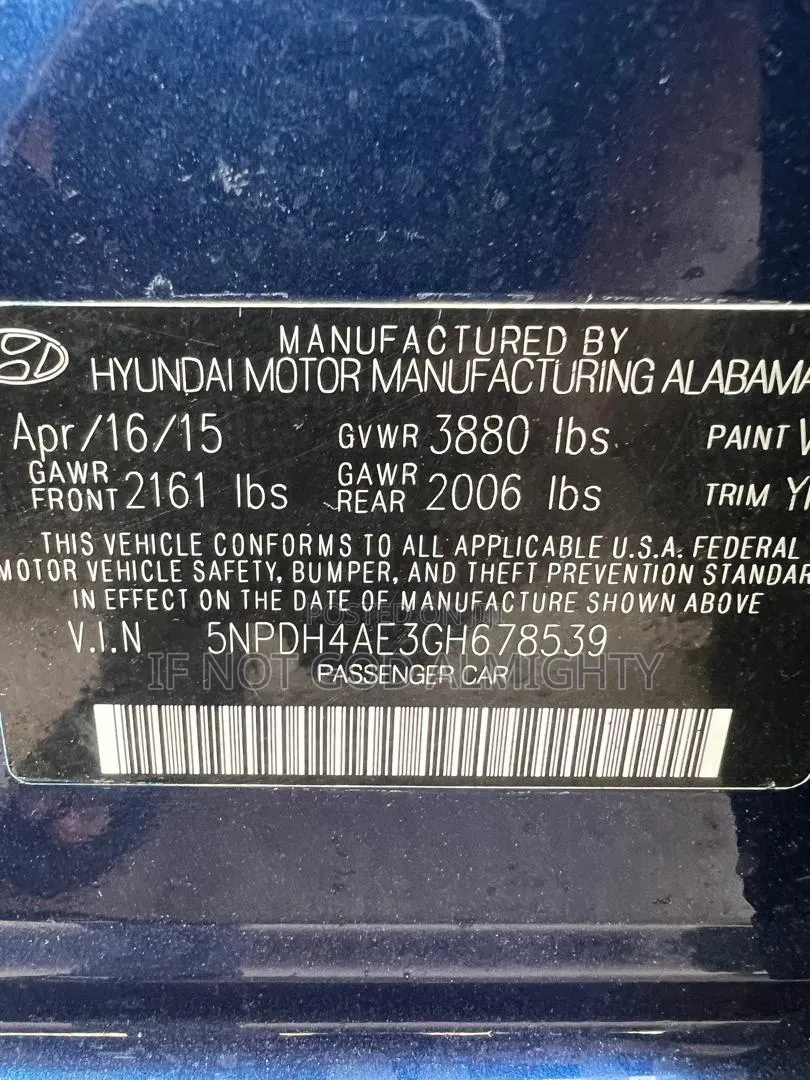 Hyundai Elantra 2016 Blue