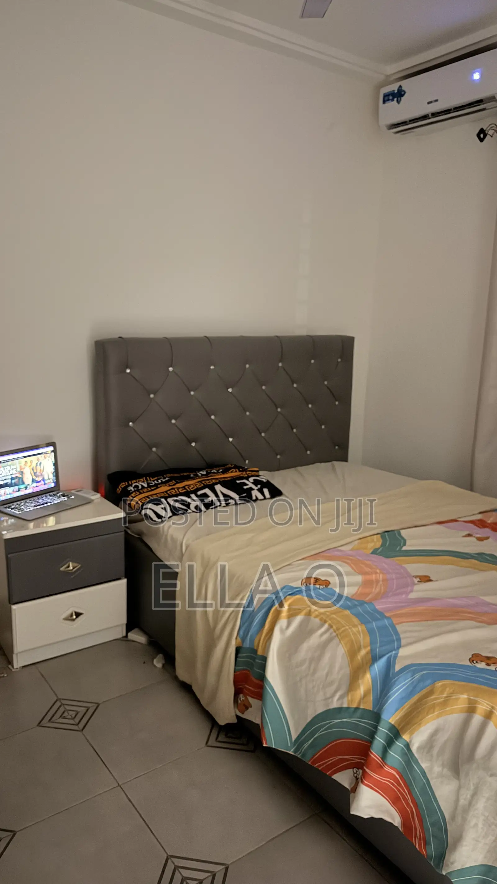 Double Bed Frame, Mattress With Drawer