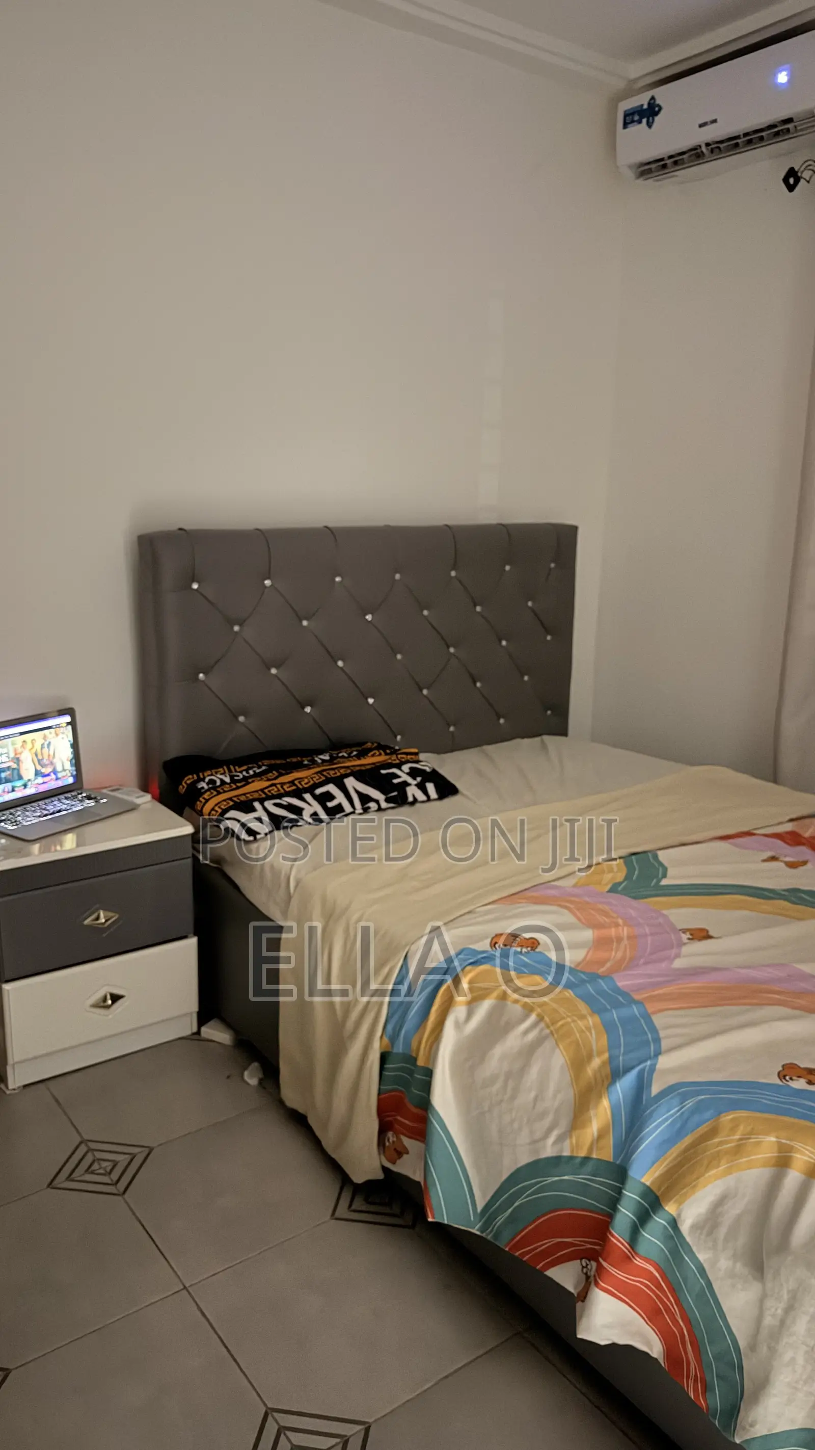 Double Bed Frame, Mattress With Drawer