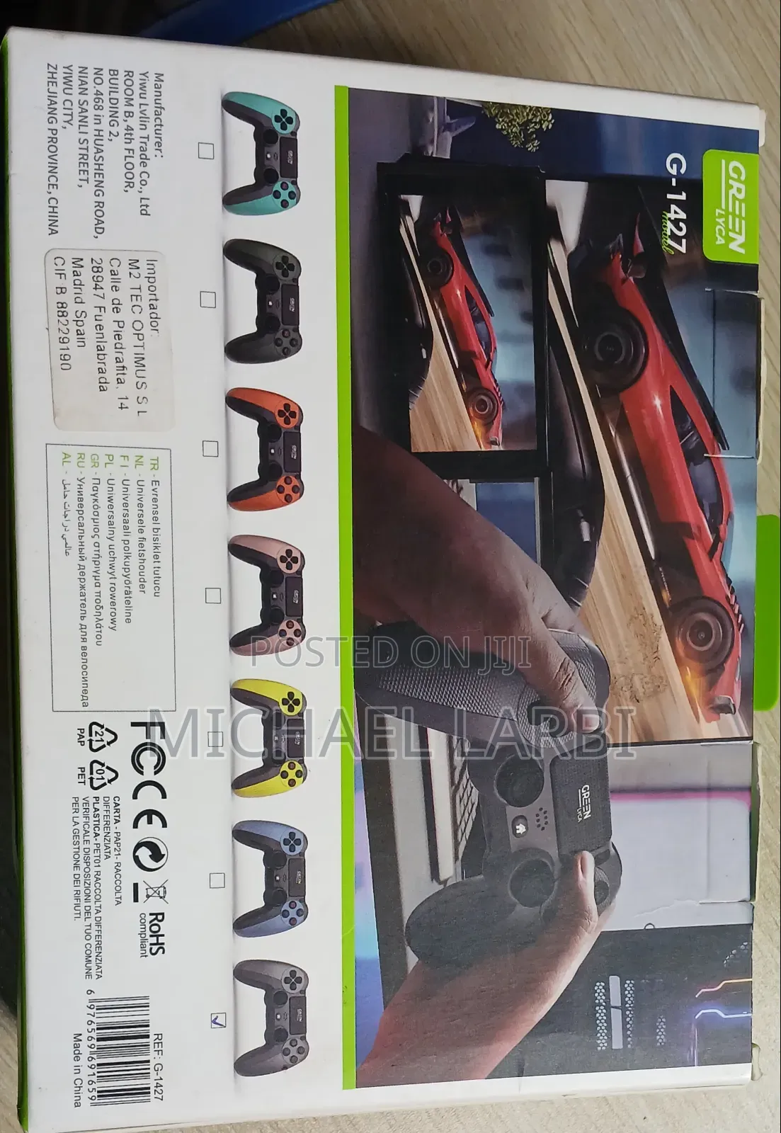 Ps4 Wireless Controller Green Lyca G-142 New Sealed