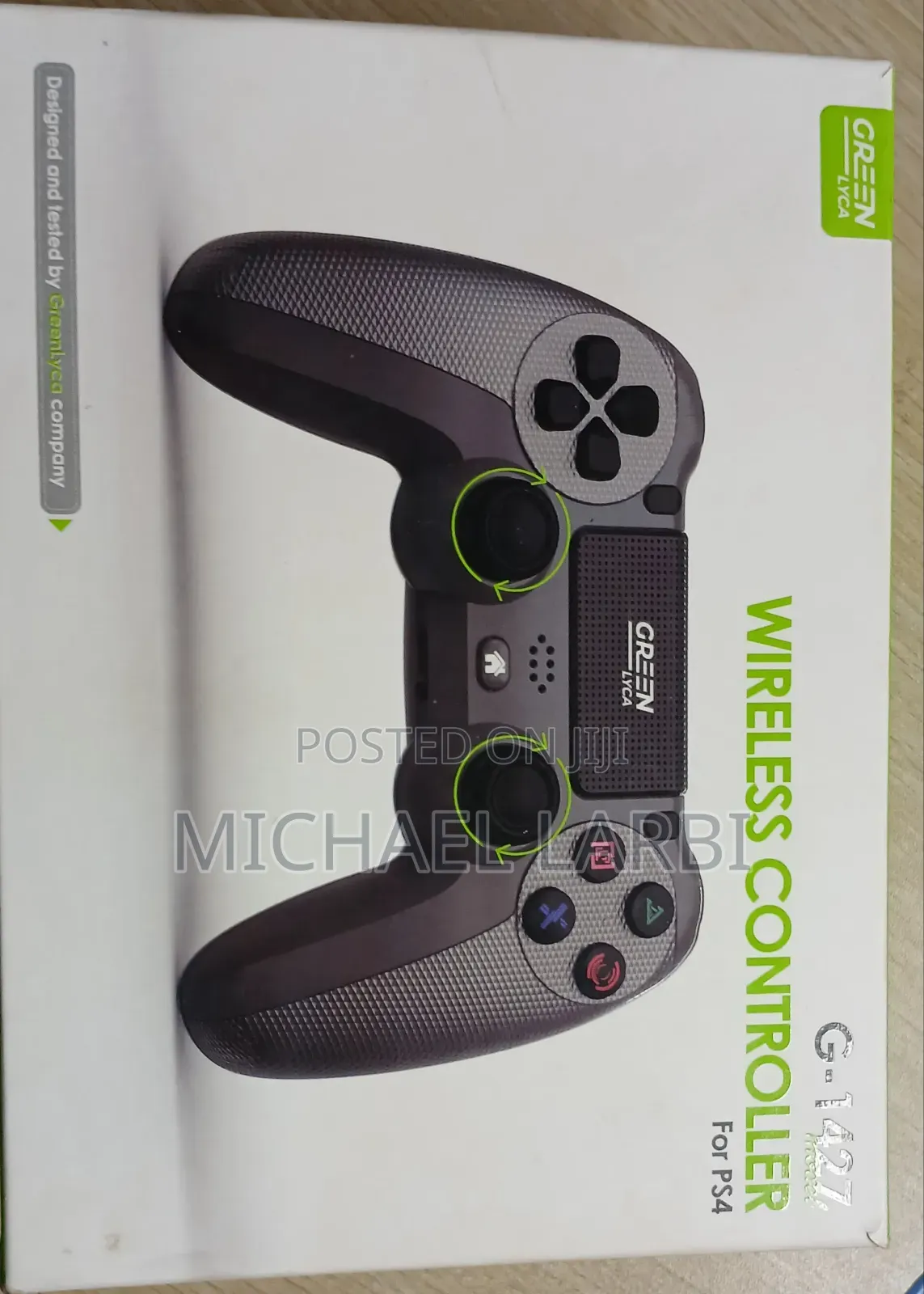 Ps4 Wireless Controller Green Lyca G-142 New Sealed