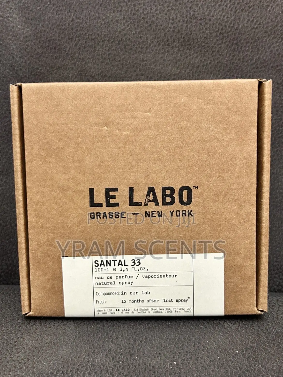 Le Babo Santal 33 Grasse Newyork