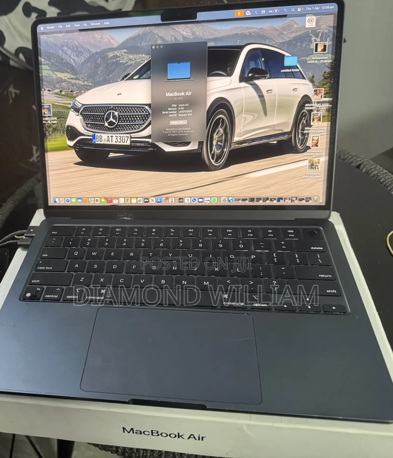 Laptop Apple MacBook Air 2022 M2 8GB eMMC 256GB
