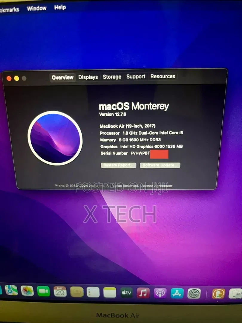 Laptop Apple MacBook Pro 2017 8GB Intel Core i5 SSD 256GB
