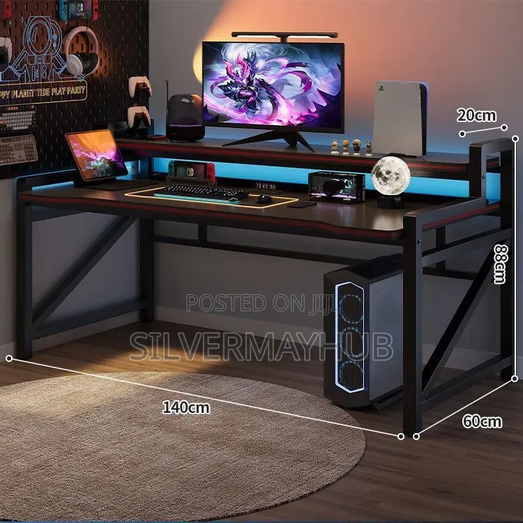 Gaming Studio Desk With Monitor Stand