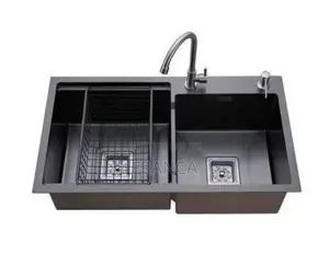 Executive Double Bowl Sink – Stainless Steel With Accessories