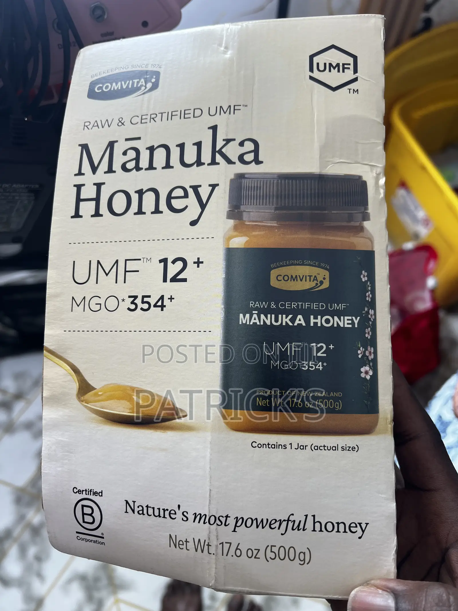 Comvita New Zealand Manuka Honey Certified Umf 12+ Mgo 354+