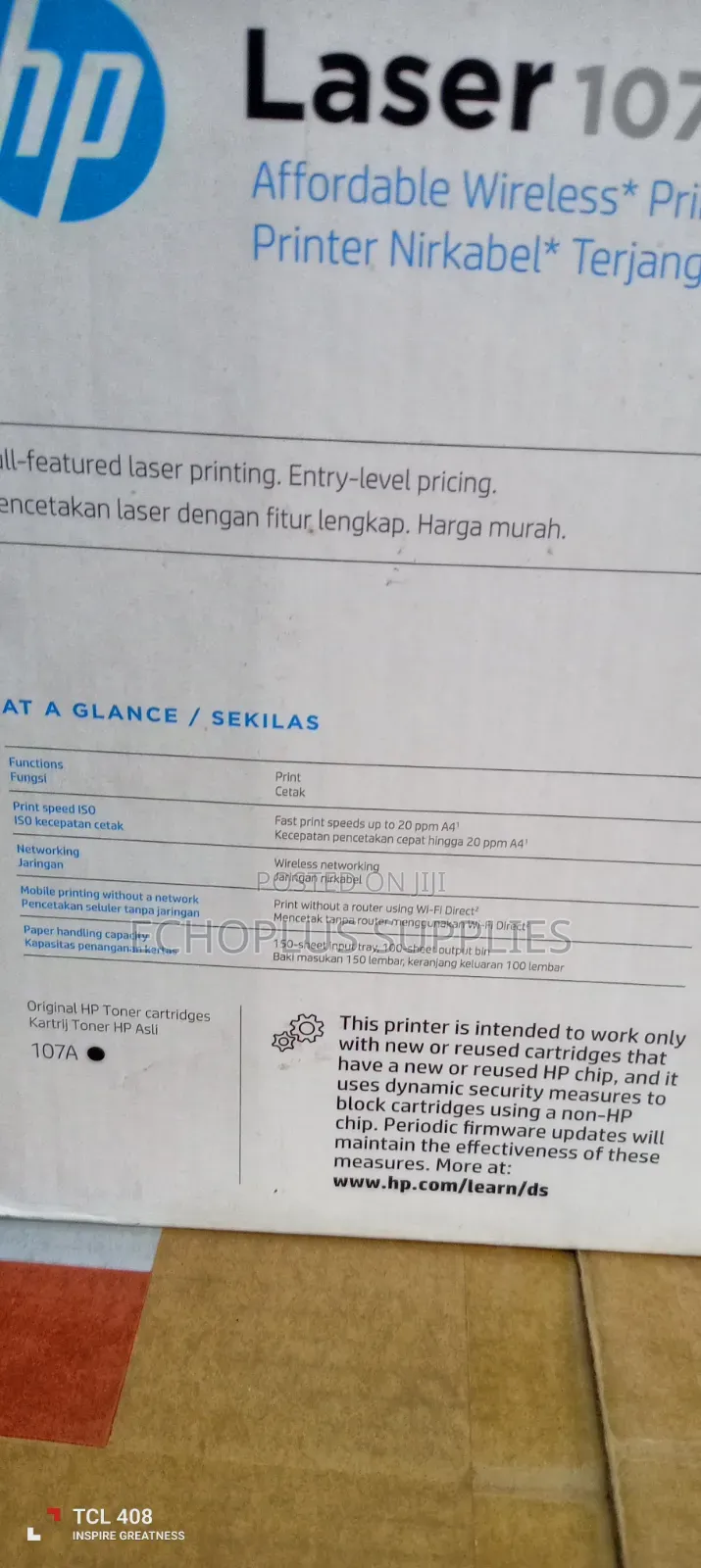 Printer Hp 107w/ Wifi