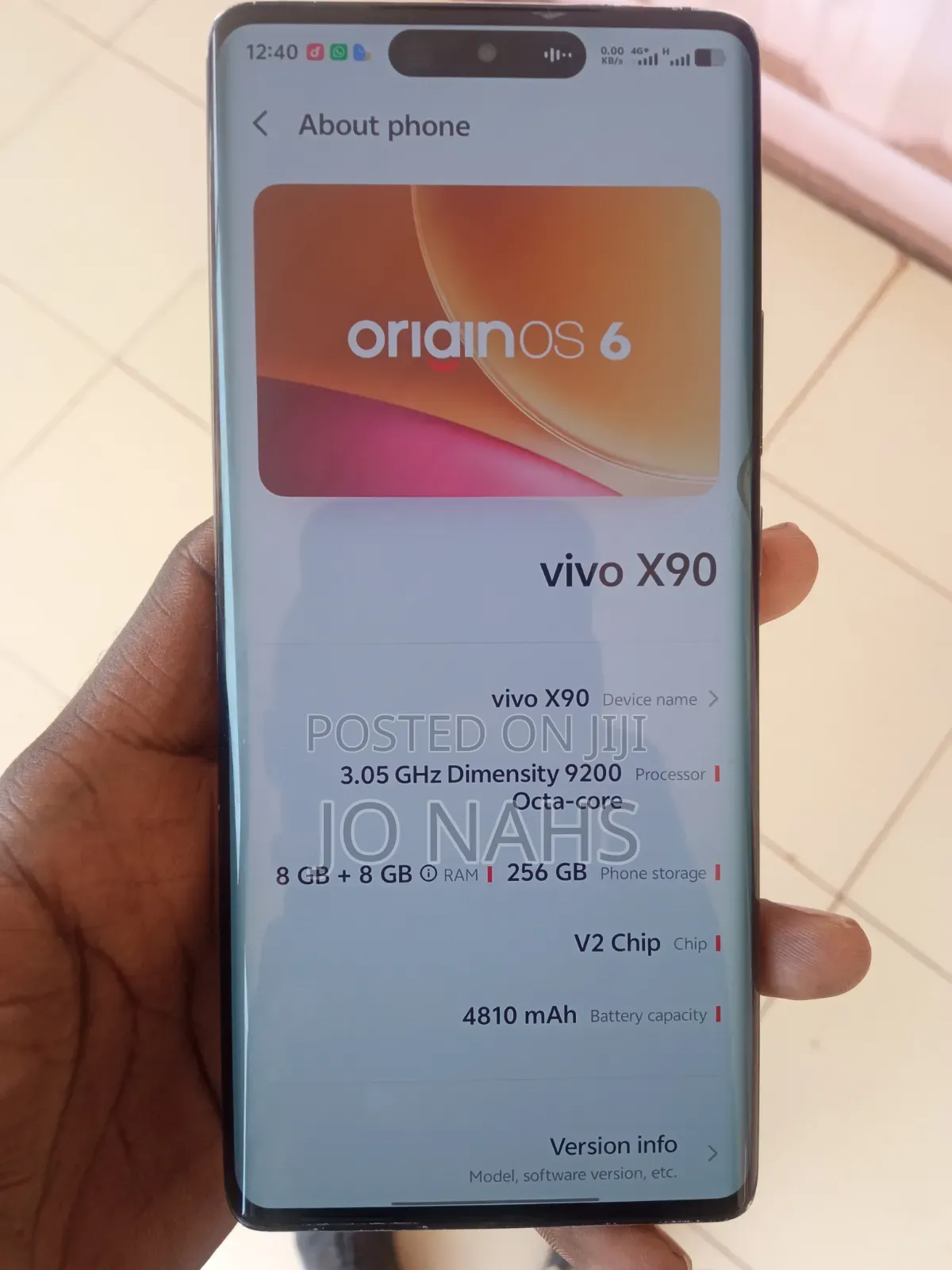 Vivo X90 256 GB Black