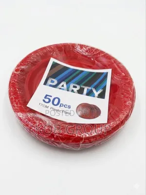 Red Party Plate