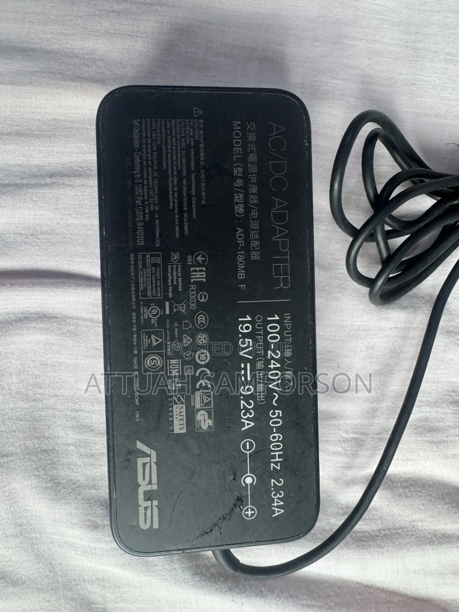 Gaming Laptop Charger 180watts