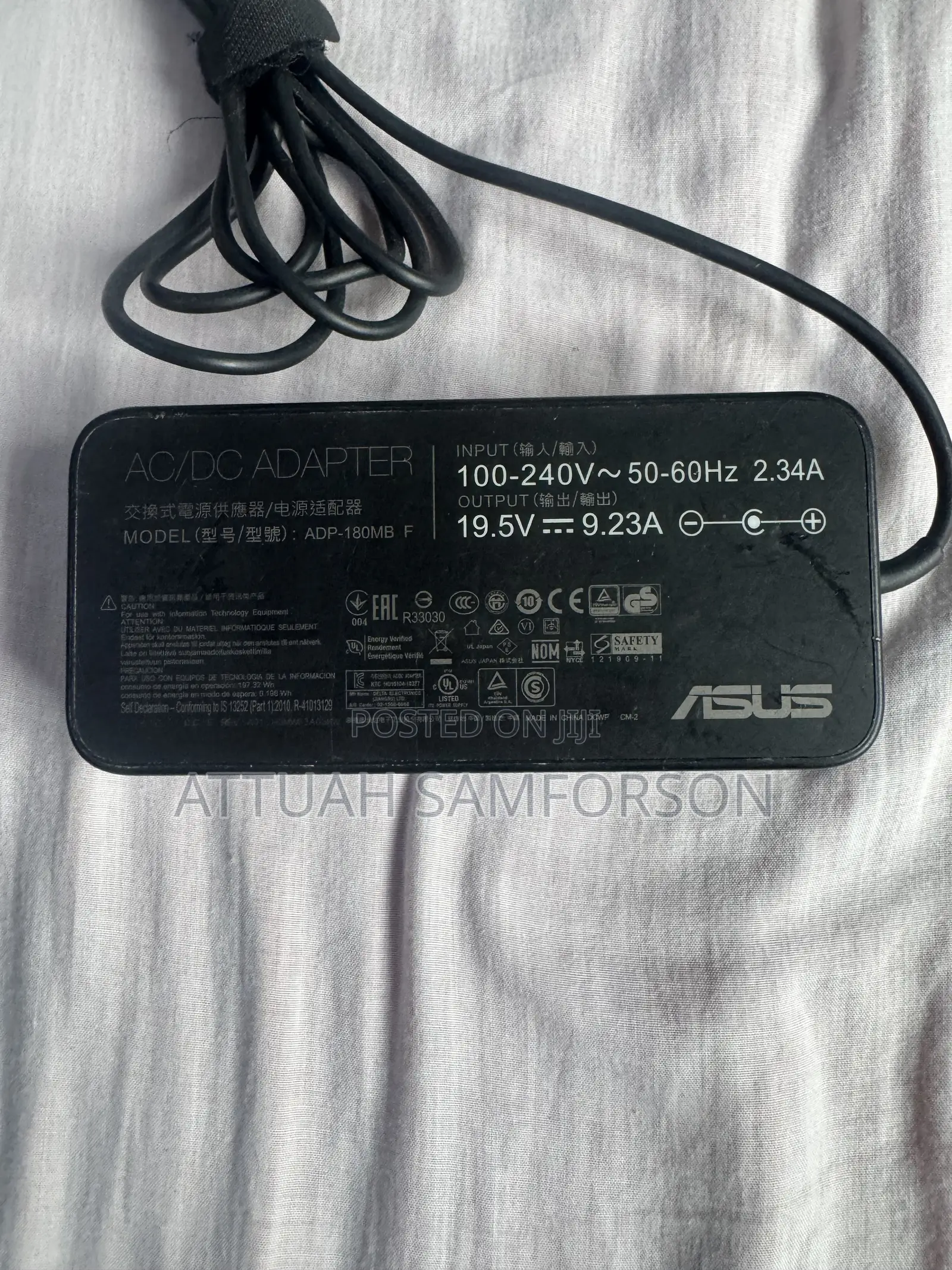 Gaming Laptop Charger 180watts