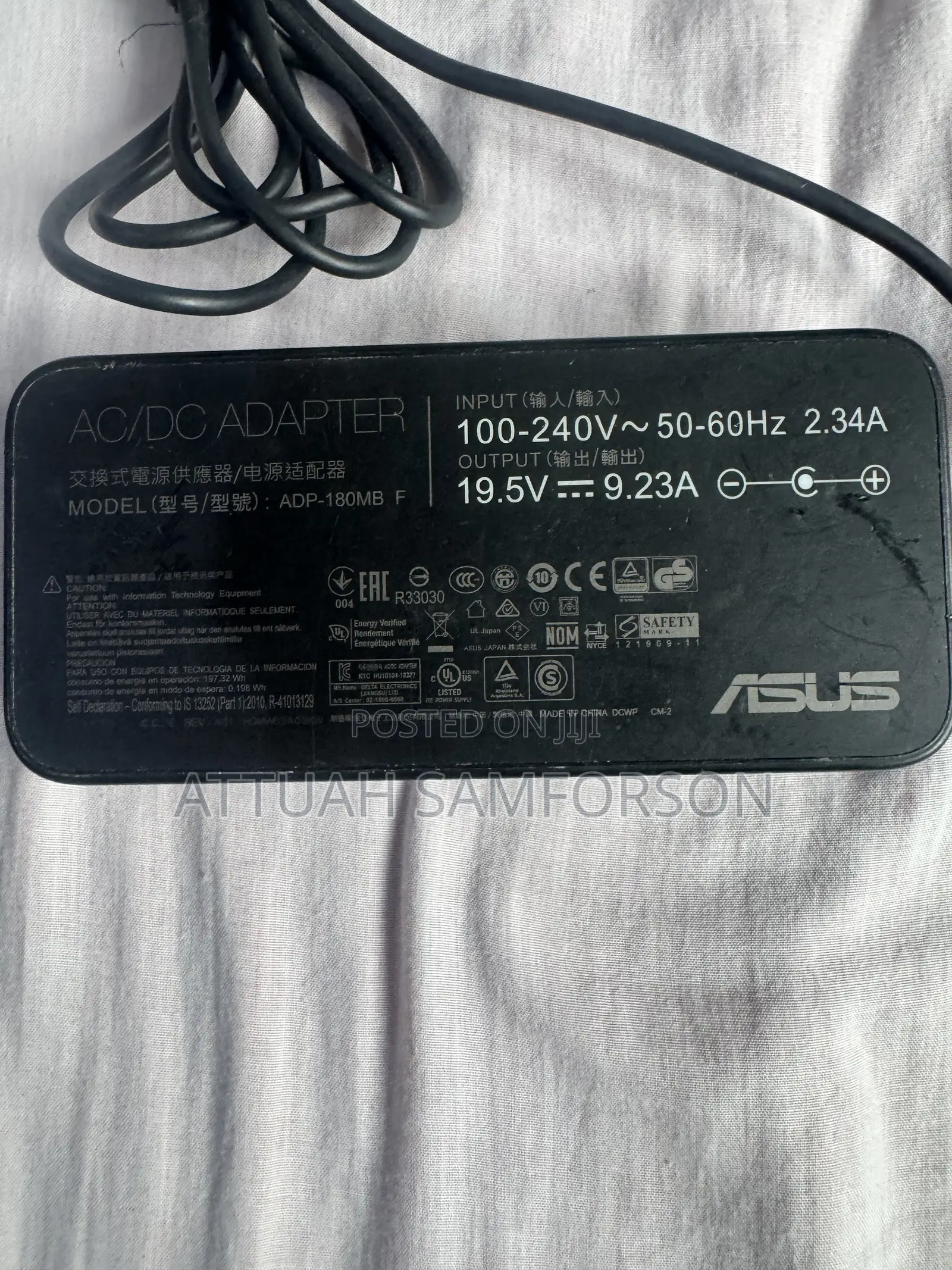 Gaming Laptop Charger 180watts