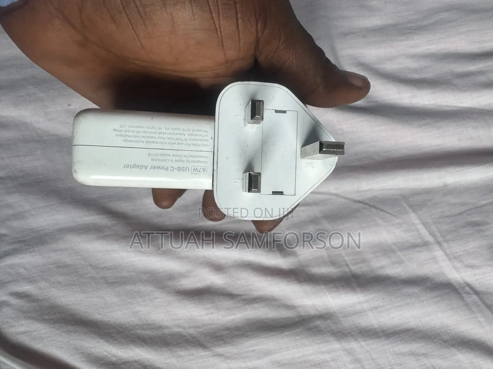 Apple Macbook Uk Use 87w Type C Charger for Macbook