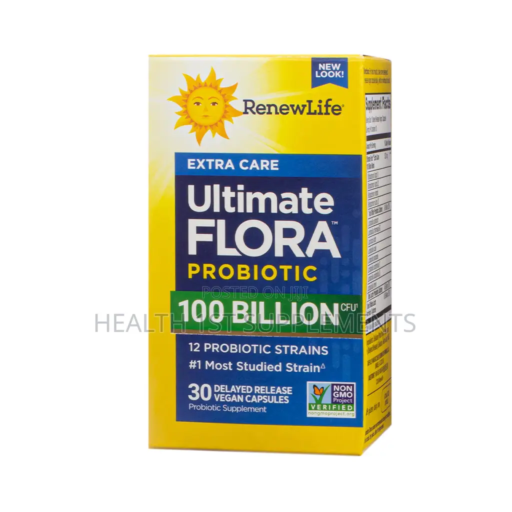 Renew Life Probiotic, 100 Billion Cfus, 12 Strains, 30 Veg Dr Capsules