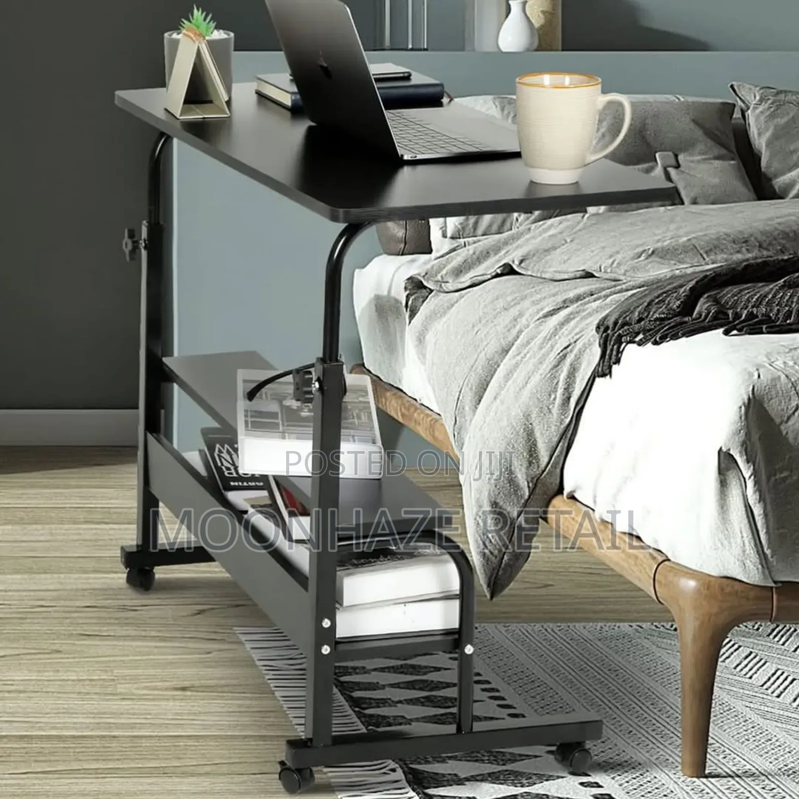 Premium Adjustable Study Desk With Two Shelves . Pay on Delivery