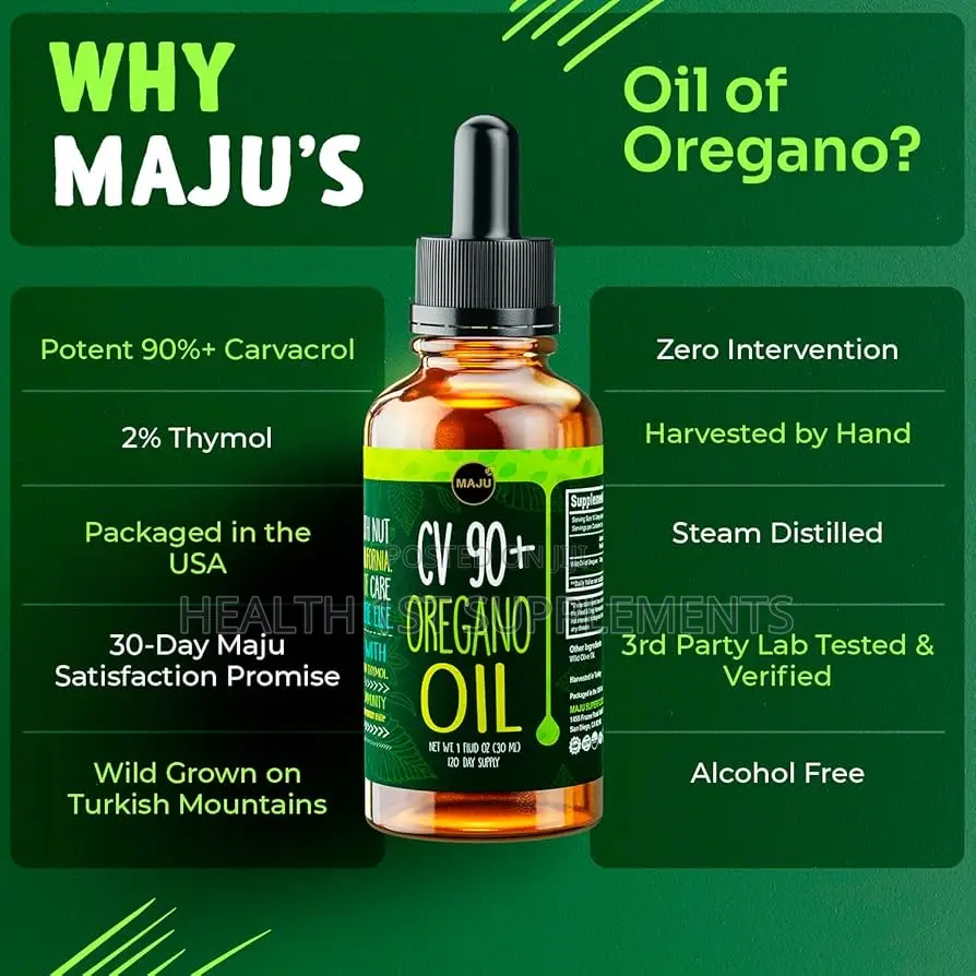 Cv 90+ Oregano Oil, Natural Antibiotic, 1 Fl Oz (30 Ml)