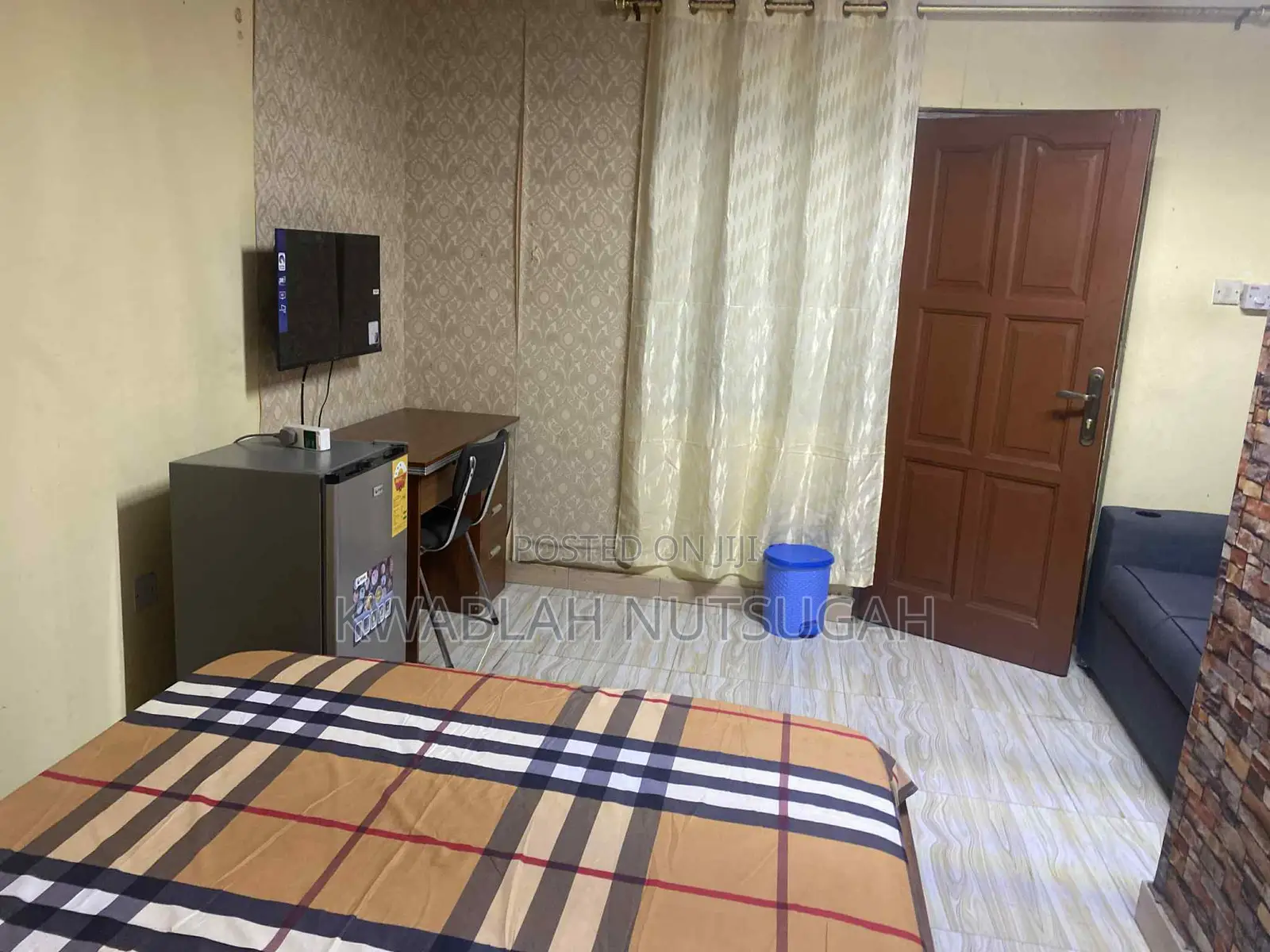 Nice Furnished Single Room Self Contain for Short Stay at Nungua Adogono