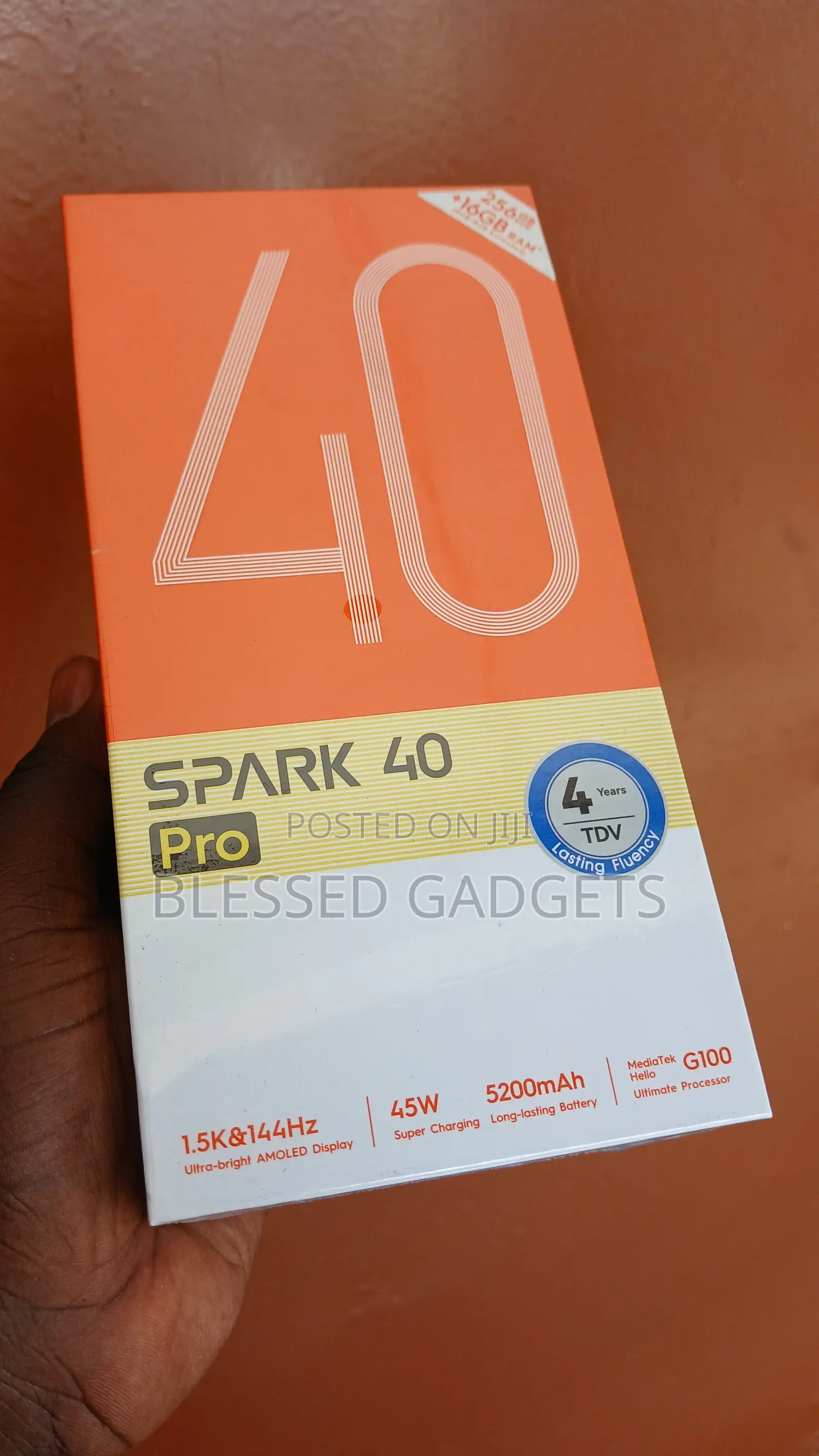 New Tecno Spark 40 Pro 256 GB Black