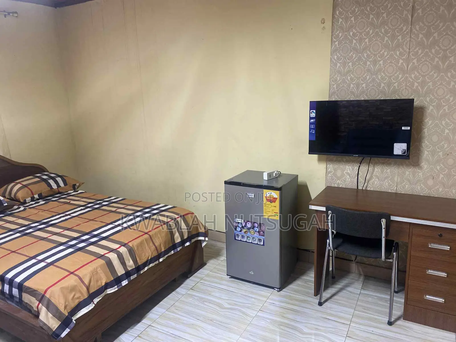 Nice Furnished Single Room Self Contain for Short Stay at Nungua Adogono