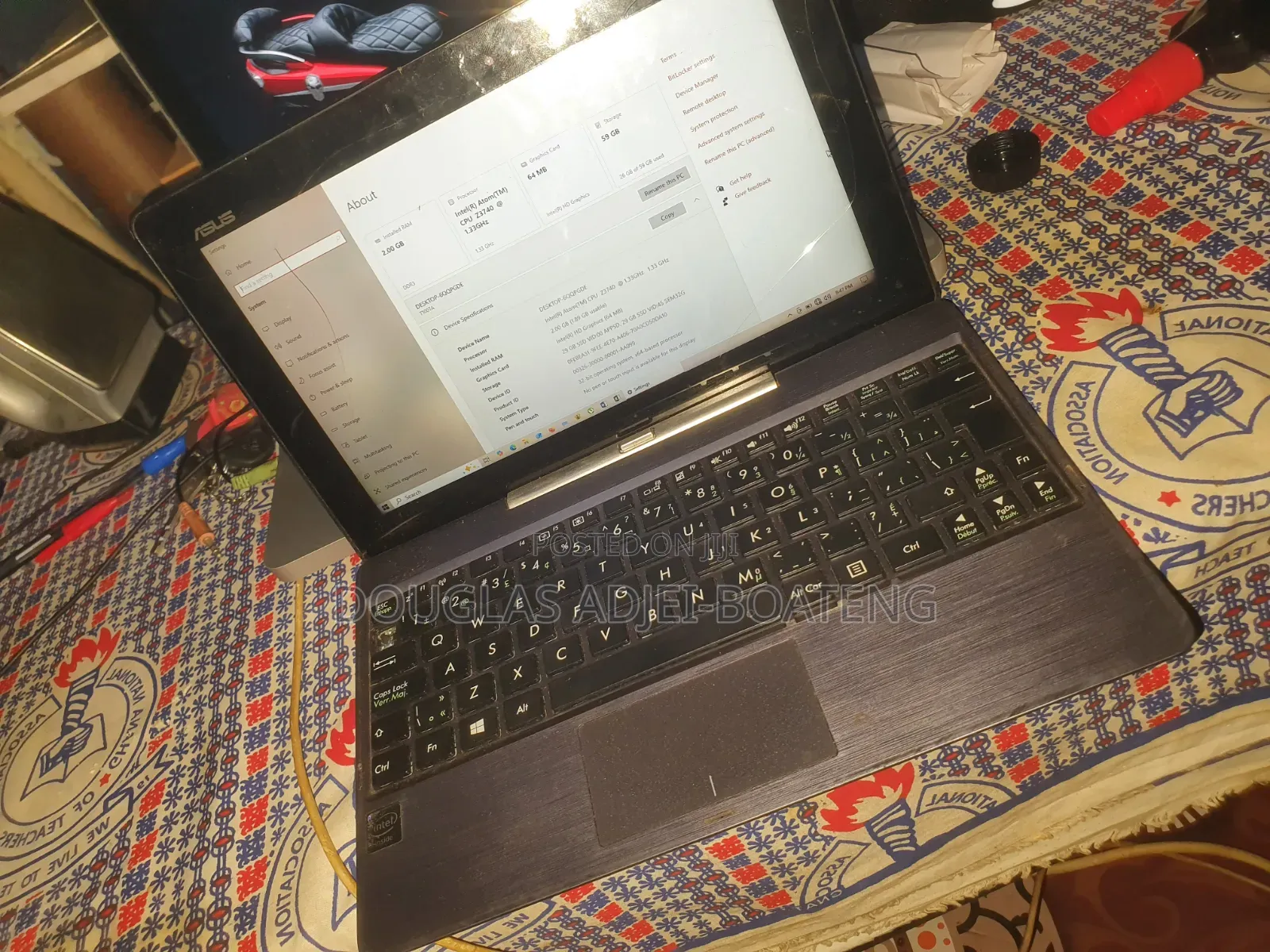 Laptop Asus Transformer Book T100TA 2GB Intel Core 2 Duo eMMC 32GB