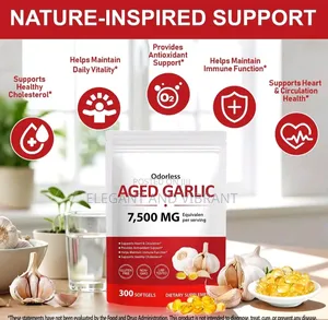 Aged Garlic 7500mg Per Servings, 300 Softgels