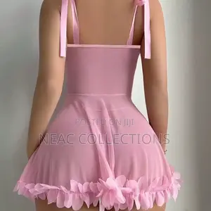 Women’S Flower Edge Comfortable Sleepwear/Night Gown
