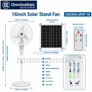 Solar Stand Fan